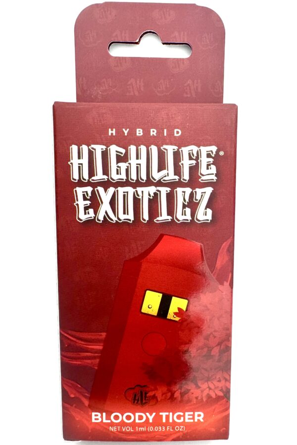 HIGHLIFE EXOTICZ 1000MG THCA Bloody Tiger Disposable (Hybrid)