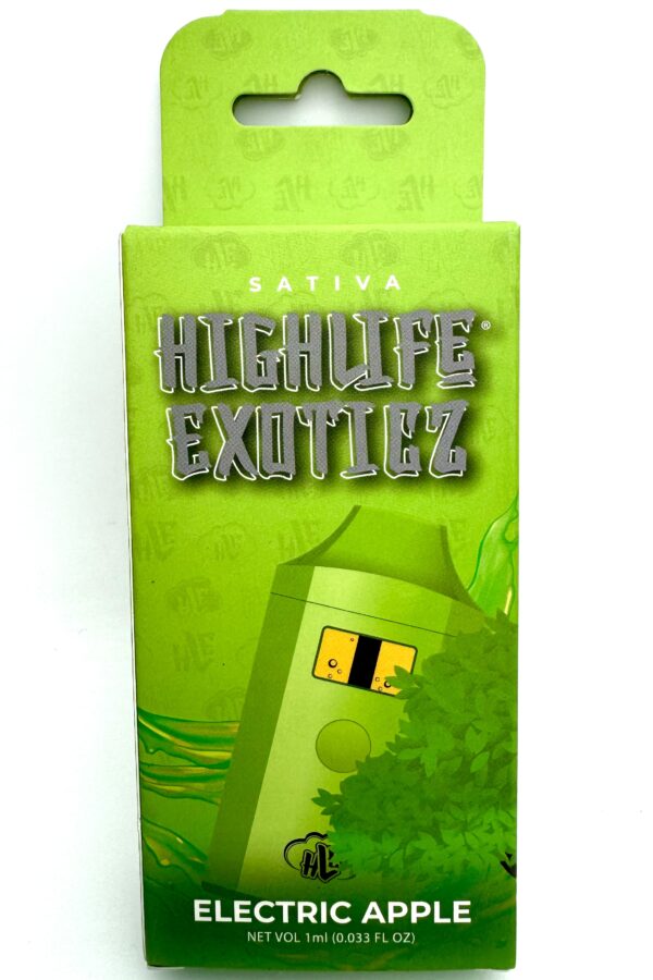 HIGHLIFE EXOTICZ 1000MG THCA Electric Apple Disposable (Sativa)