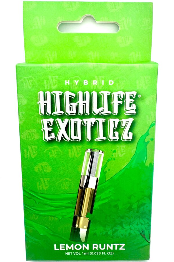 HIGHLIFE EXOTICZ 1000MG THCA Lemon Runtz Cartridge (Hybrid)