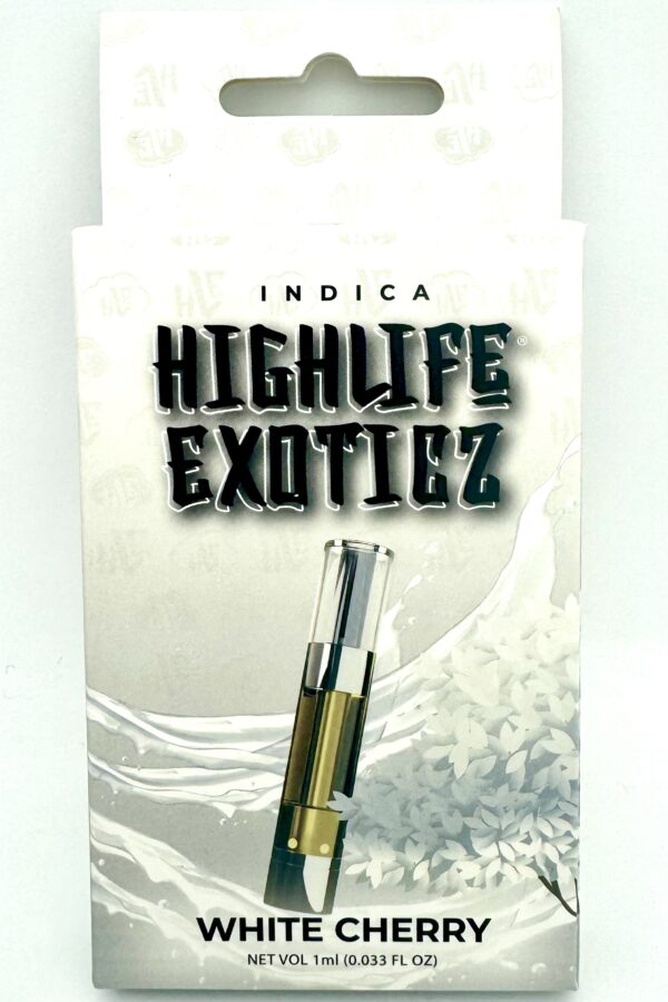 HIGHLIFE EXOTICZ 1000MG THCA White Cherry Cartridge (Indica)