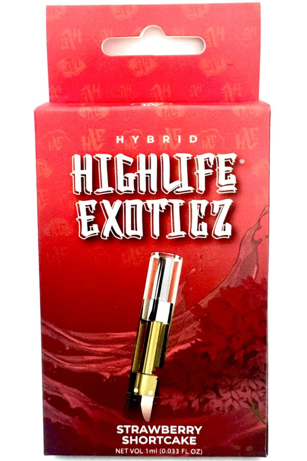 HIGHLIFE EXOTICZ 1000MG THCA Strawberry Shortcake Cartridge (Hybrid)