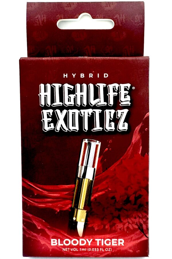 HIGHLIFE EXOTICZ 1000MG THCA Bloody Tiger Cartridge (Hybrid)